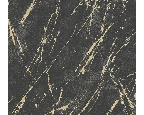 Papier peint intissé 39336-2 Casual Living marbre noir Papier peint avec structure de marbre