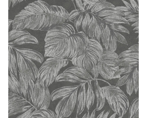 Papier peint intissé 39340-4 Casual Living feuilles gris argent