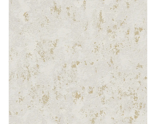 Vliestapete 39387-1 Casual Living Putz grau Strukturierte Tapete mit goldfarbenen Akzenten