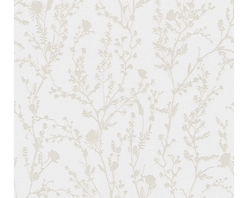 Papier peint intissé 39546-2 Casual Living branches gris clair Papier peint à motifs floraux