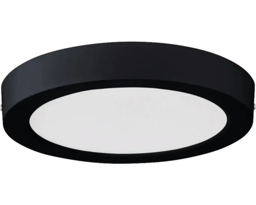 Plafonnier LED Idun-E 18,5 W 2050 lm noir Plafonnier rond pour éclairage de pièce