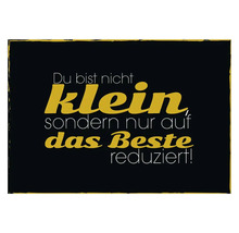Postkarte Gold Du Bist Nicht Klein 14,8x10,5 cm