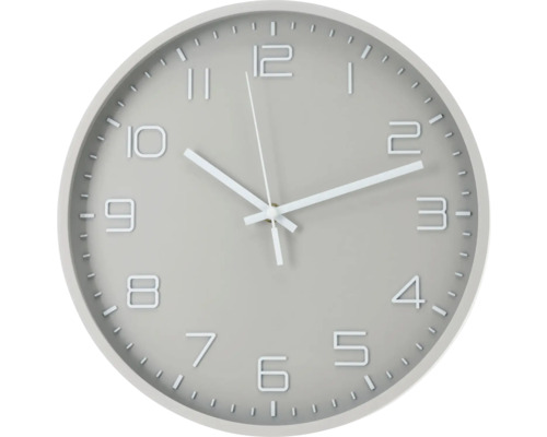 Horloge murale taupe Ø 30 cm Horloge murale ronde avec cadran et aiguilles