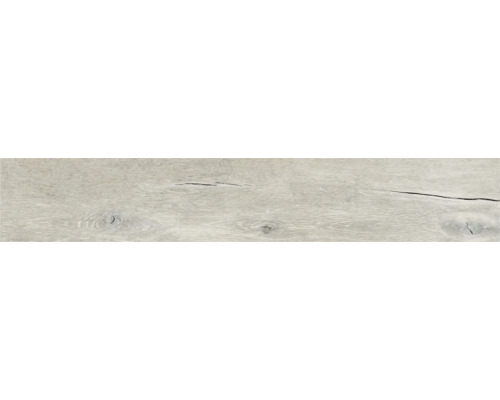 Feinsteinzeug Wand- und Bodenfliese Lenk ash All in One 19.5x121 cm