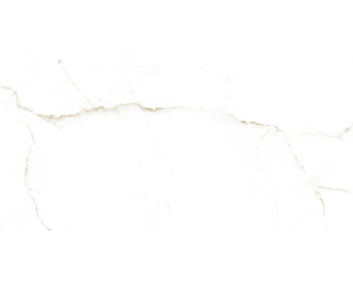 Carrelage sol et mur en grès cérame fin Dual white naturel 75.5x151 cm