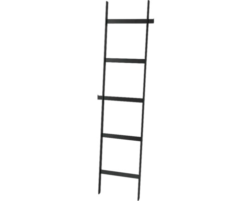 Échelle porte-serviettes Devo Viva 2.0 black lxhxp 40x180x4 cm VV2-DR-L09 Échelle en métal avec barreaux