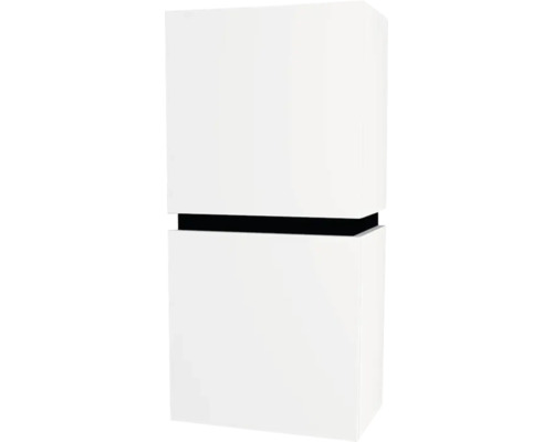 Armoire suspendue avec 2 portes et 1 tiroir Devo Viva 2.0 gauche lxhxp 40x84x26 cm premium white supermat