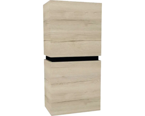 Armoire suspendue avec 2 portes et 1 tiroir Devo Viva 2.0 droite lxhxp 40x84x26 cm oak halifax white