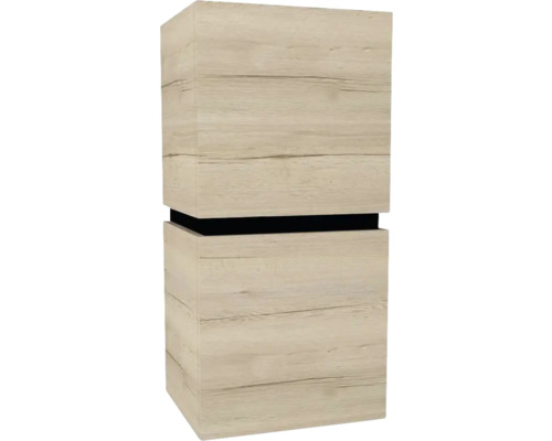 Armoire suspendue avec 2 portes et 1 tiroir Devo Viva 2.0 droite lxhxp 40x84x35 cm oak halifax white