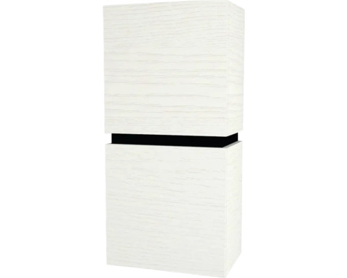 Hängeschrank mit 2 Türen Devo Viva 2.0 links BxHxT 40x84x26 cm structure white