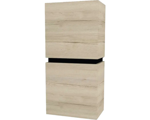 Armoire suspendue avec 2 portes Devo Viva 2.0 gauche lxhxp 40x84x26 cm oak halifax white