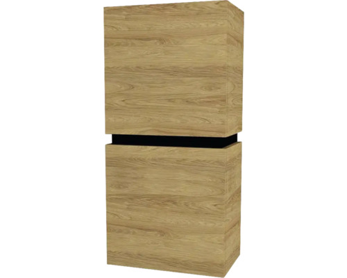 Armoire suspendue avec 2 portes Devo Viva 2.0 gauche lxhxp 40x84x26 cm natural hickory