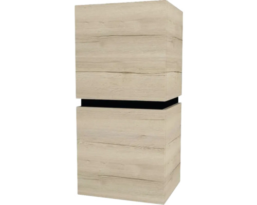 Hängeschrank mit 2 Türen Devo Viva 2.0 links BxHxT 40x84x35 cm oak halifax white