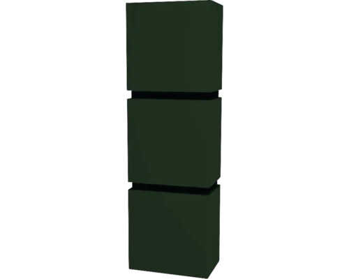 Hängeschrank mit 3 Türen und 2 Schubladen Devo Viva 2.0 links BxHxT 40x127x26 cm conifer green supermatt