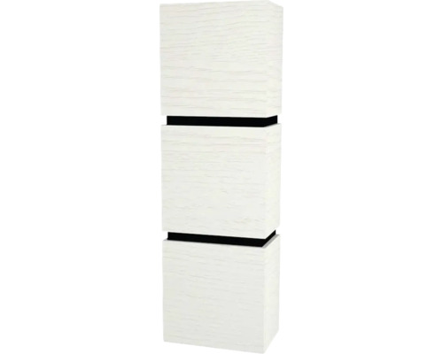 Armoire suspendue avec 3 portes et 2 tiroirs Devo Viva 2.0 gauche lxhxp 40x127x26 cm structure white