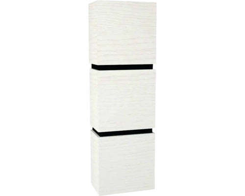 Armoire suspendue avec 3 portes et 2 tiroirs Devo Viva 2.0 droite lxhxp 40x127x26 cm structure white