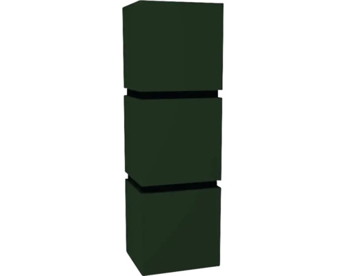 Hängeschrank mit 3 Türen und 2 Schubladen Devo Viva 2.0 rechts BxHxT 40x127x35 cm conifer green supermatt