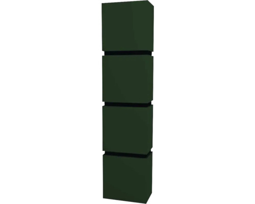 Armoire haute suspendue avec 4 portes Devo Viva 2.0 gauche lxhxp 40x170x26 cm conifer green supermat