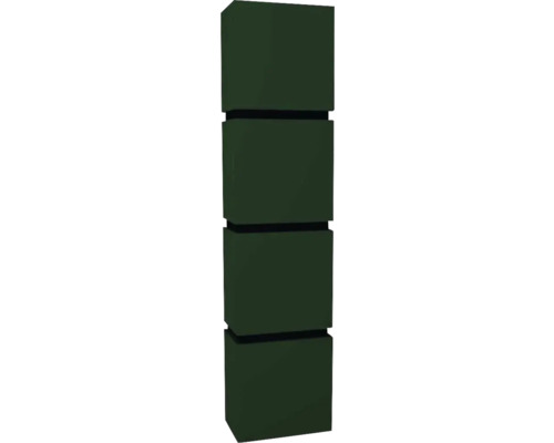 Armoire haute suspendue avec 4 portes Devo Viva 2.0 droite lxhxp 40x170x26 cm conifer green supermat