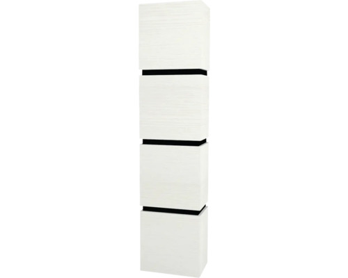 Armoire haute suspendue avec 4 portes Devo Viva 2.0 gauche lxhxp 40x170x26 cm structure white