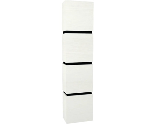 Armoire haute suspendue avec 4 portes Devo Viva 2.0 droite lxhxp 40x170x26 cm structure white