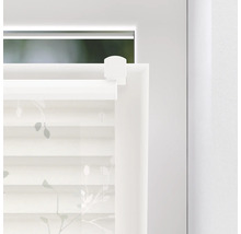 Store plissé Soluna avec guidage latéral, feuille blanche, 40x130 cm-thumb-9