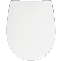 REIKA WC-Sitz MINO weiss Scharniere kupfer poliert mit Absenkautomatik und Quick&Clean universell passend