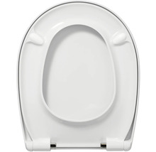 REIKA WC-Sitz MINO weiss Scharniere anthrazit poliert mit Absenkautomatik und Quick&Clean universell passend