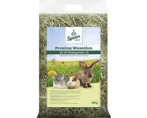 Foin Speer´s Premium foin de prairie avec légumes de jardin nourriture pour rongeurs 750 g