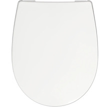 REIKA WC-Sitz MINO weiss Scharniere messing gebürstet mit Absenkautomatik und Quick&Clean universell passend