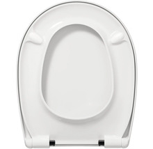 REIKA WC-Sitz MINO weiss Scharniere schwarz matt mit Absenkautomatik und Quick&Clean universell passend