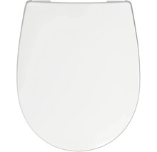REIKA WC-Sitz MINO weiss Scharniere schwarz matt mit Absenkautomatik und Quick&Clean universell passend