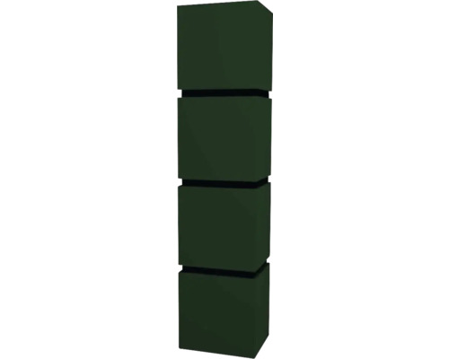 Armoire haute suspendue avec 4 portes Devo Viva 2.0 gauche lxhxp 40x170x35 cm conifer green supermat