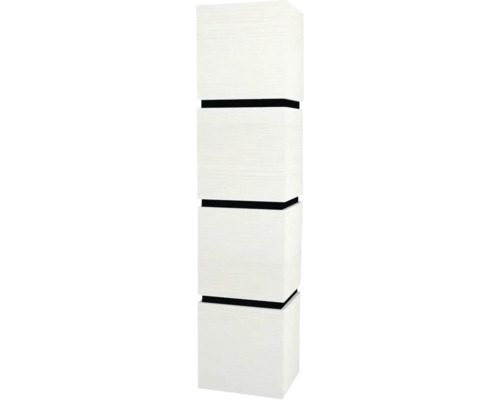 Armoire haute suspendue avec 4 portes Devo Viva 2.0 gauche lxhxp 40x170x35 cm structure white