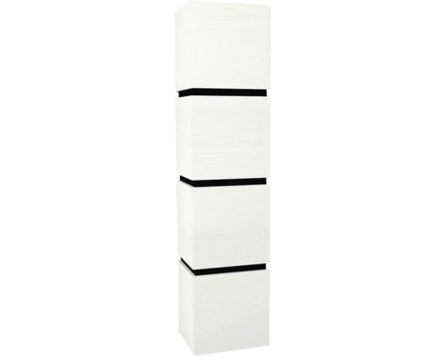 Armoire haute suspendue avec 4 portes Devo Viva 2.0 droite lxhxp 40x170x35 cm structure white