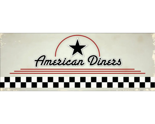 Crédence de cuisine mySpotti Profix American Diners 160 x 60 cm PX-16060-196-HB