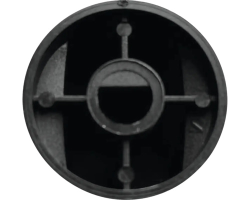 Vue intérieure d''un abat-jour rond en plastique