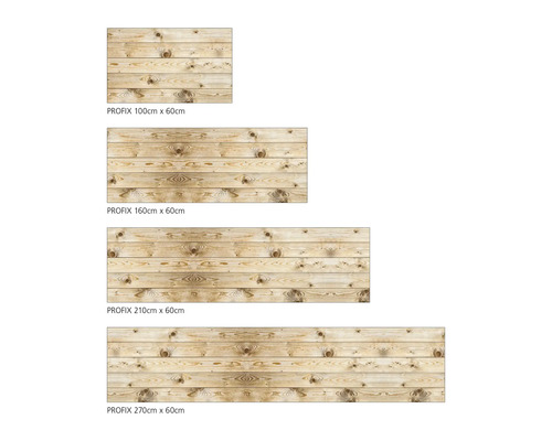 Panneaux de bois PROFIX de différentes tailles