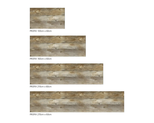Différentes tailles de film décoratif pour bois PROFIX