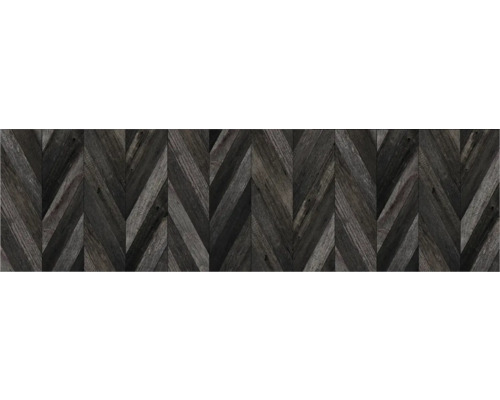 Crédence de cuisine mySpotti Profix tableau 210 x 60 cm PX-21060-83-HB Parquet en bois avec motif à chevrons