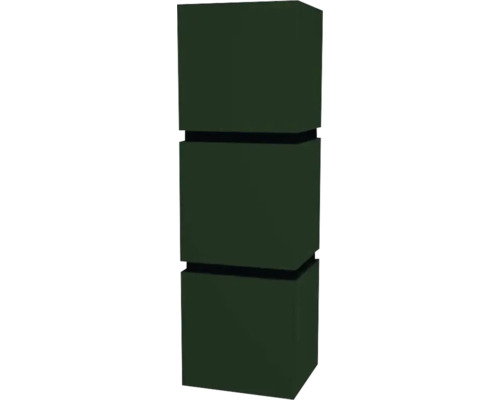 Armoire suspendue avec 3 portes Devo Viva 2.0 gauche lxhxp 40x127x35 cm conifer green supermat