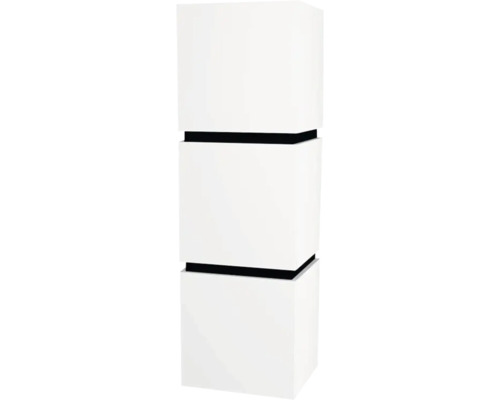 Armoire suspendue avec 3 portes Devo Viva 2.0 gauche lxhxp 40x127x35 cm premium white supermat