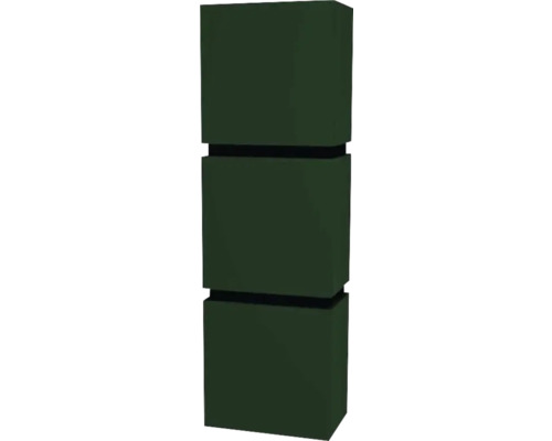 Hängeschrank mit 3 Türen Devo Viva 2.0 links BxHxT 40x127x26 cm conifer green supermatt