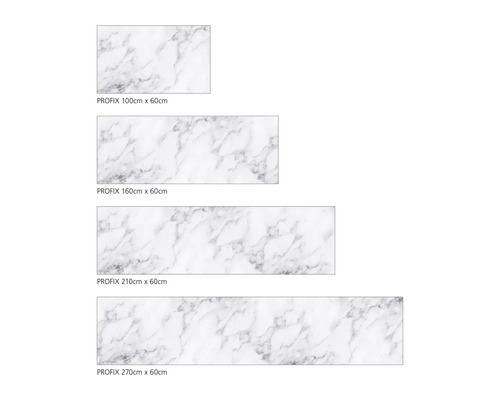 Films décoratifs Profix de différentes tailles avec motif marbré