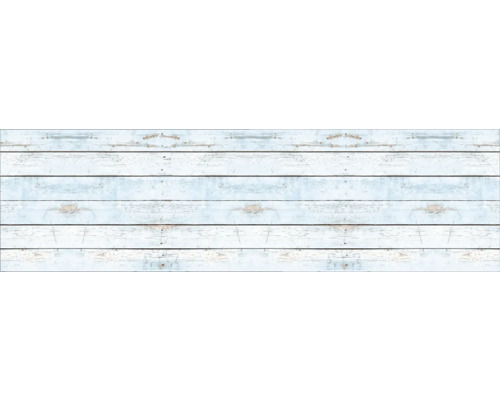 Crédence de cuisine mySpotti Profix Wood Light Blue optique bois 210 x 60 cm PX-21060-1282-HB