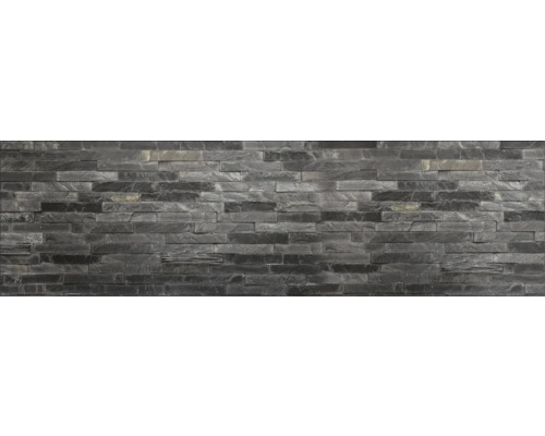 Crédence de cuisine mySpotti Profix Black Bricks mur de pierres 210 x 60 cm PX-21060-1247-HB