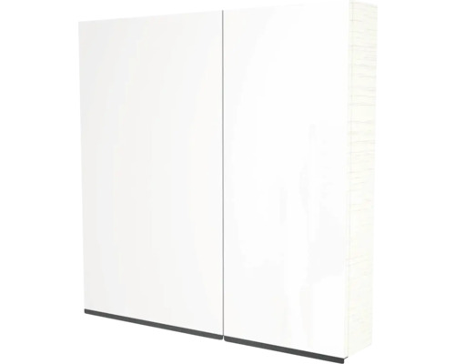 Armoire de toilette Devo Viva 2.0 gauche lxhxp 70x85x15 cm structure white