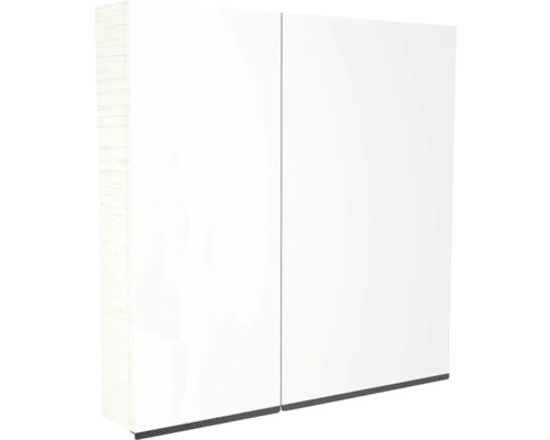 Devo Spiegelschrank Viva 2.0 rechts BxHxT 70 x 85 x 15 cm structure white Spiegelschrank mit zwei Türen
