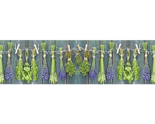 Crédence de cuisine mySpotti Profix herbes de Provence 210 x 60 cm PX-21060-207-HB