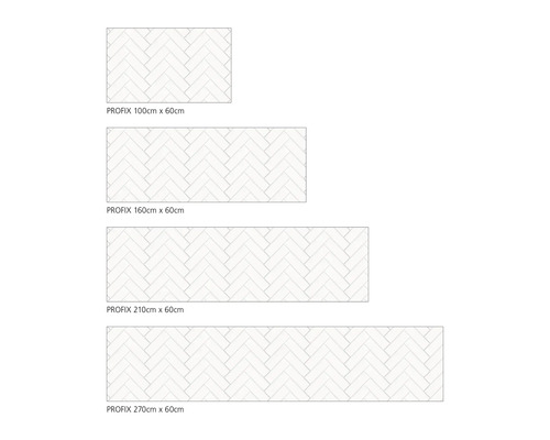Revêtements de sol de différentes tailles avec motif à chevrons